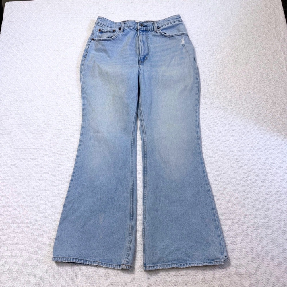 Vintage Abercrombie & Fitch Vintage Flare High Rise Jeans Light Wash Size 29